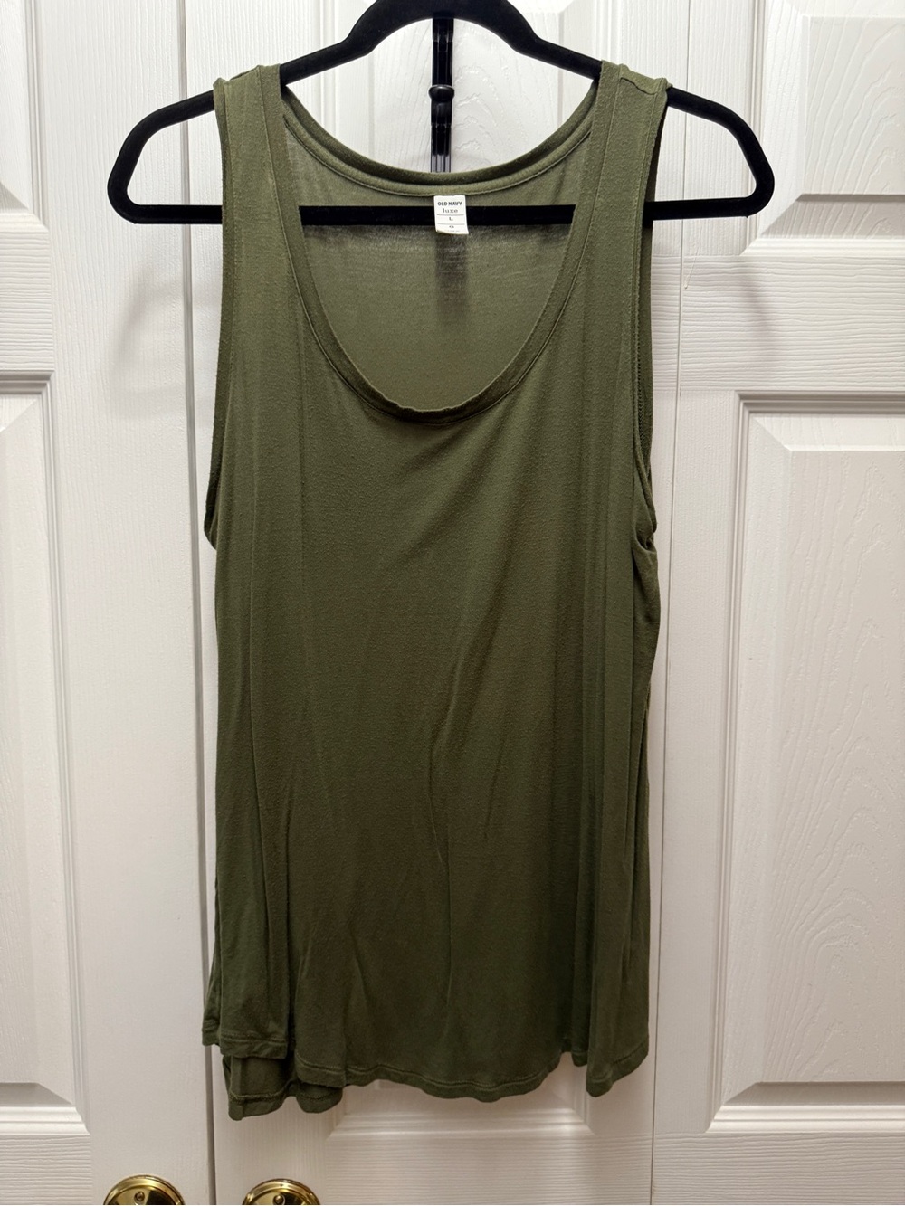 Old Navy Luxe Olive Tank Top - Sleeveless Casual Layer